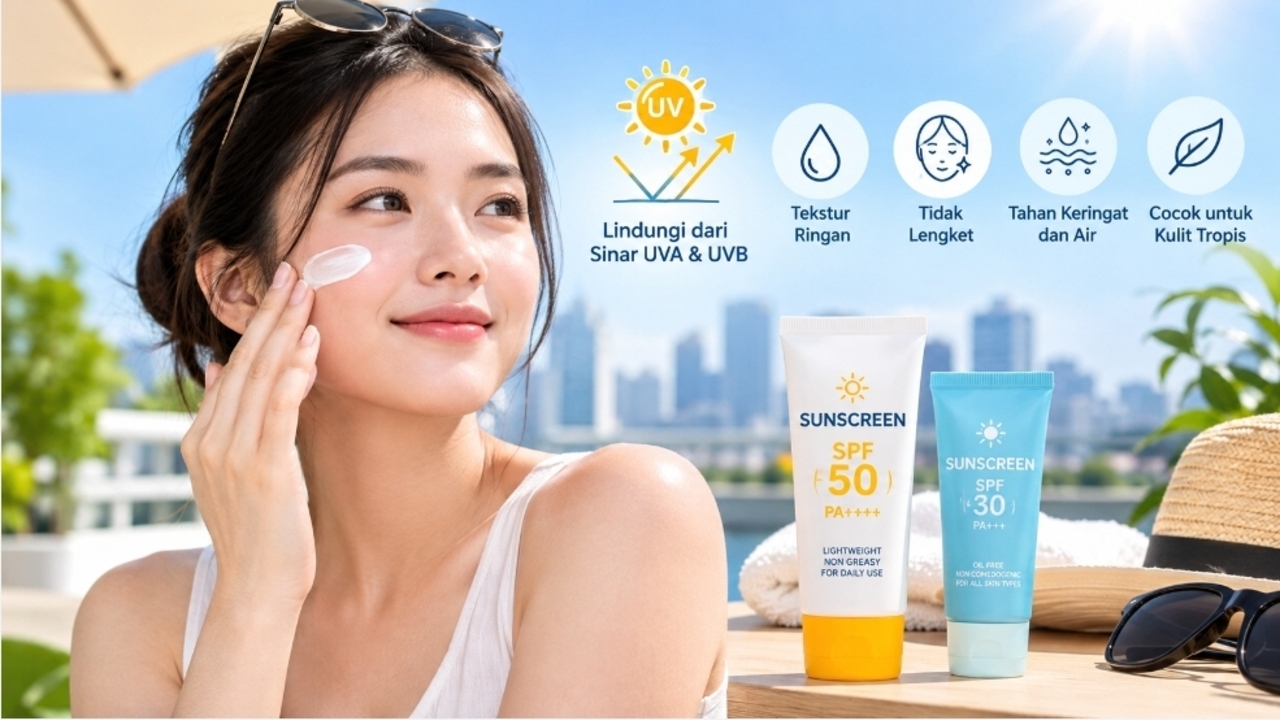 Sunscreen untuk Cuaca Panas dan Lembap, Ini yang Perlu Diperhatikan agar Wajah Tidak Lengket