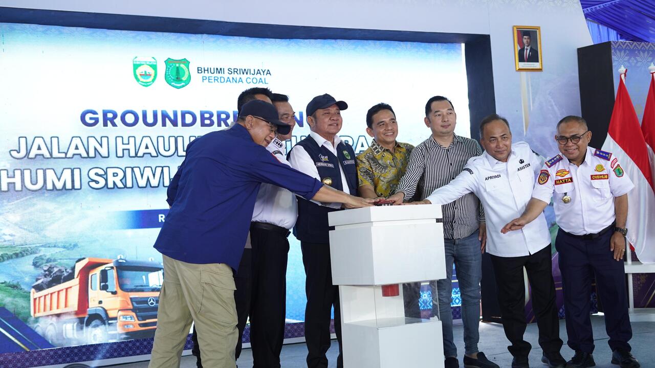 Herman Deru Perkuat Kebijakan Jalan Khusus Batubara, Groundbreaking Hauling 10,46 Km di Muba