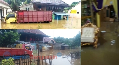 Kota Pangkalan Balai Terkepung Banjir