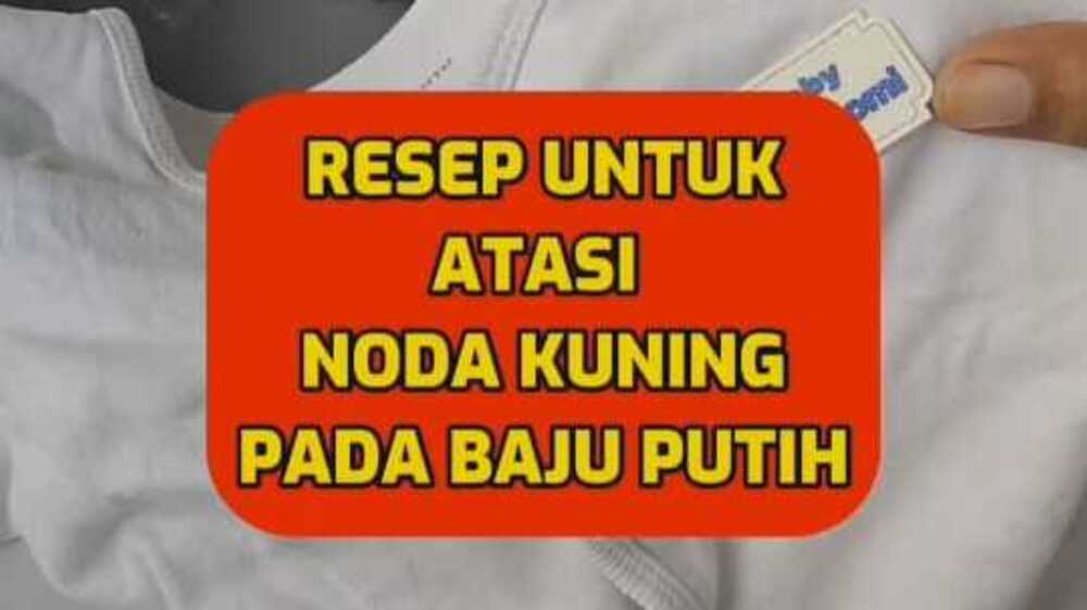 Ada Noda Kuning Membandel di Baju Putihmu? Hilangkan Dengan Cara Ini