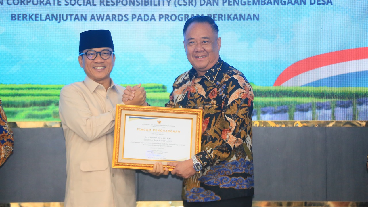 Dua Pemimpin Sumsel Ini Berhasil Bawa Sumsel Raih Penghargaan CSR Tingkat Nasional