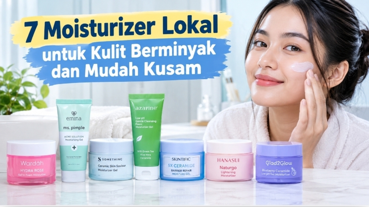 7 Moisturizer Lokal untuk Kulit Berminyak dan Mudah Kusam