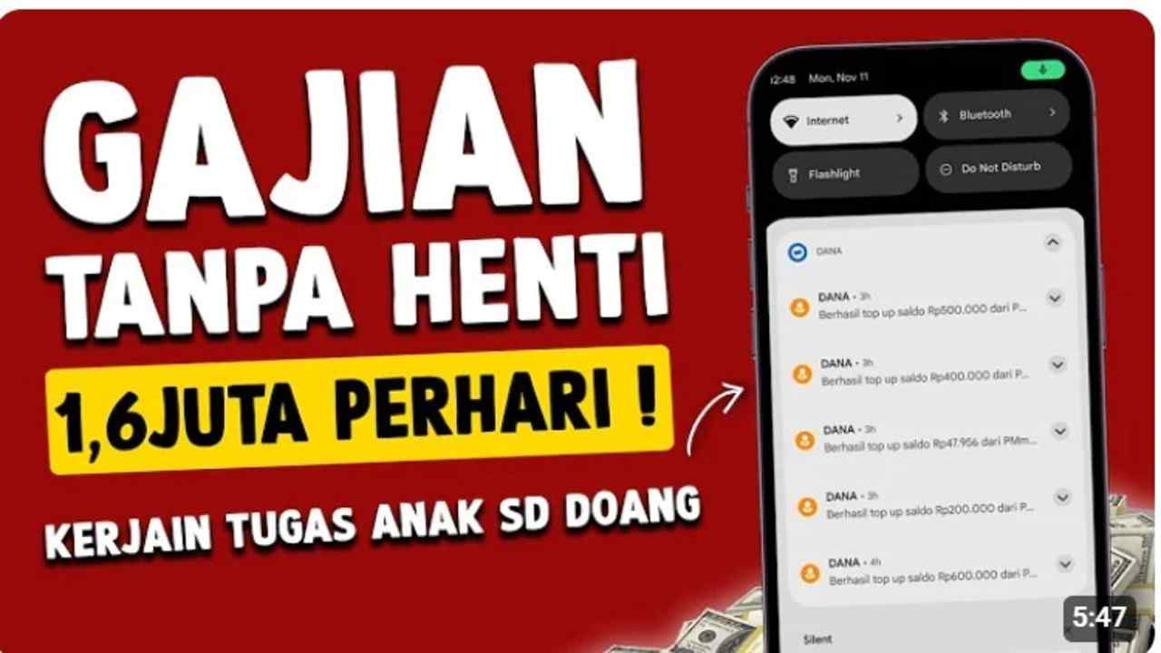 6 Aplikasi Penghasil Cuan, Cuma Modal HP. Mau?