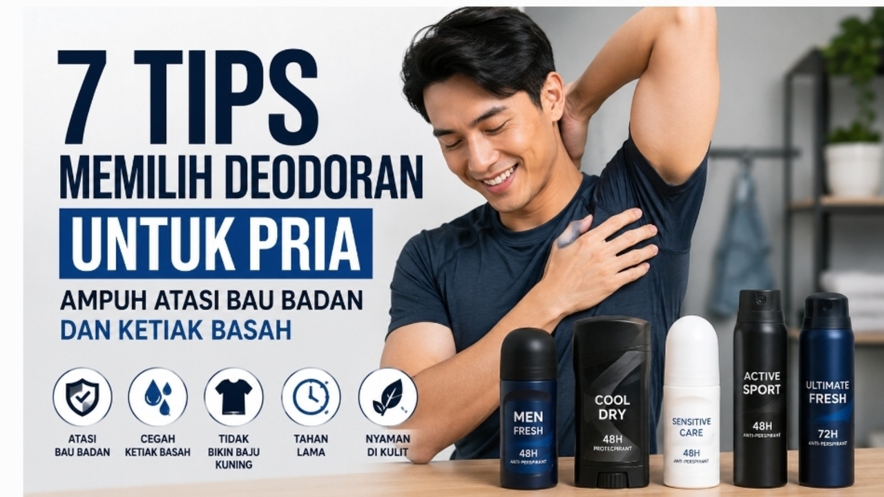 7 Tips Memilih Deodoran untuk Pria, Ampuh Atasi Bau Badan dan Ketiak Basah