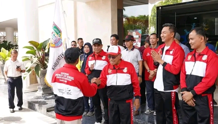 Kontingen Kabupaten Banyuasin Dilepas ke Porprov XIV Sumsel