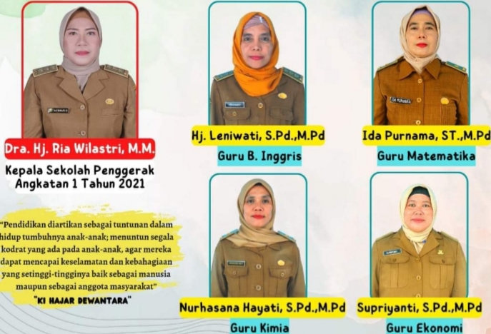 5 Pendidik di SMAN 1 Sembawa Lulus Guru Penggerak 