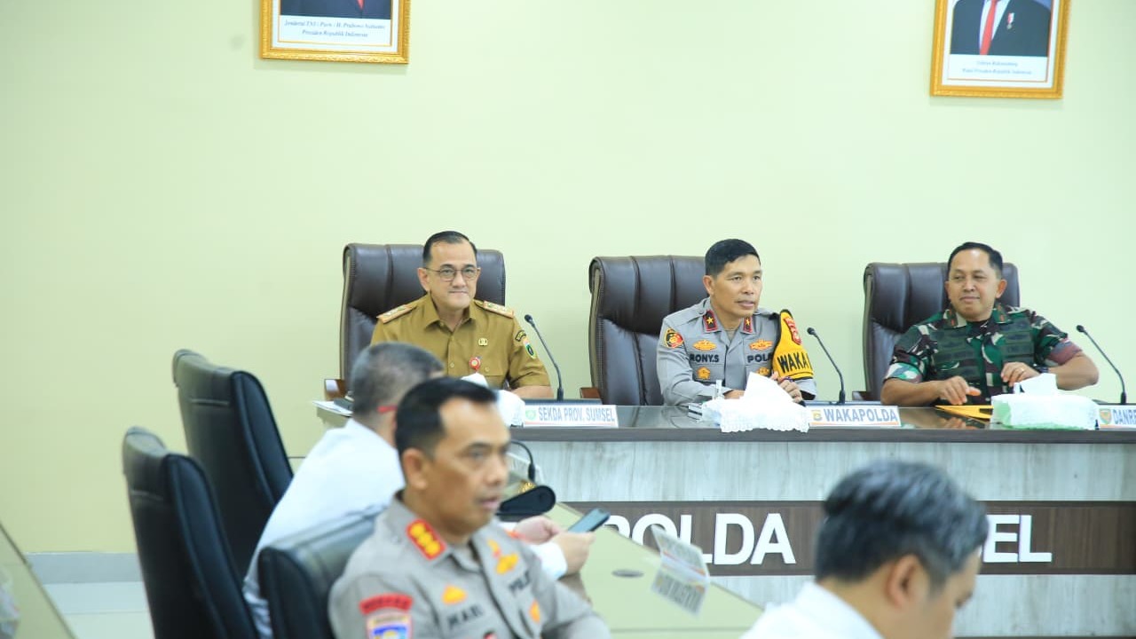 Rakor Lintas Sektor Persiapan Mudik Idulfitri 1447 H, Sumsel Siaga Penuh