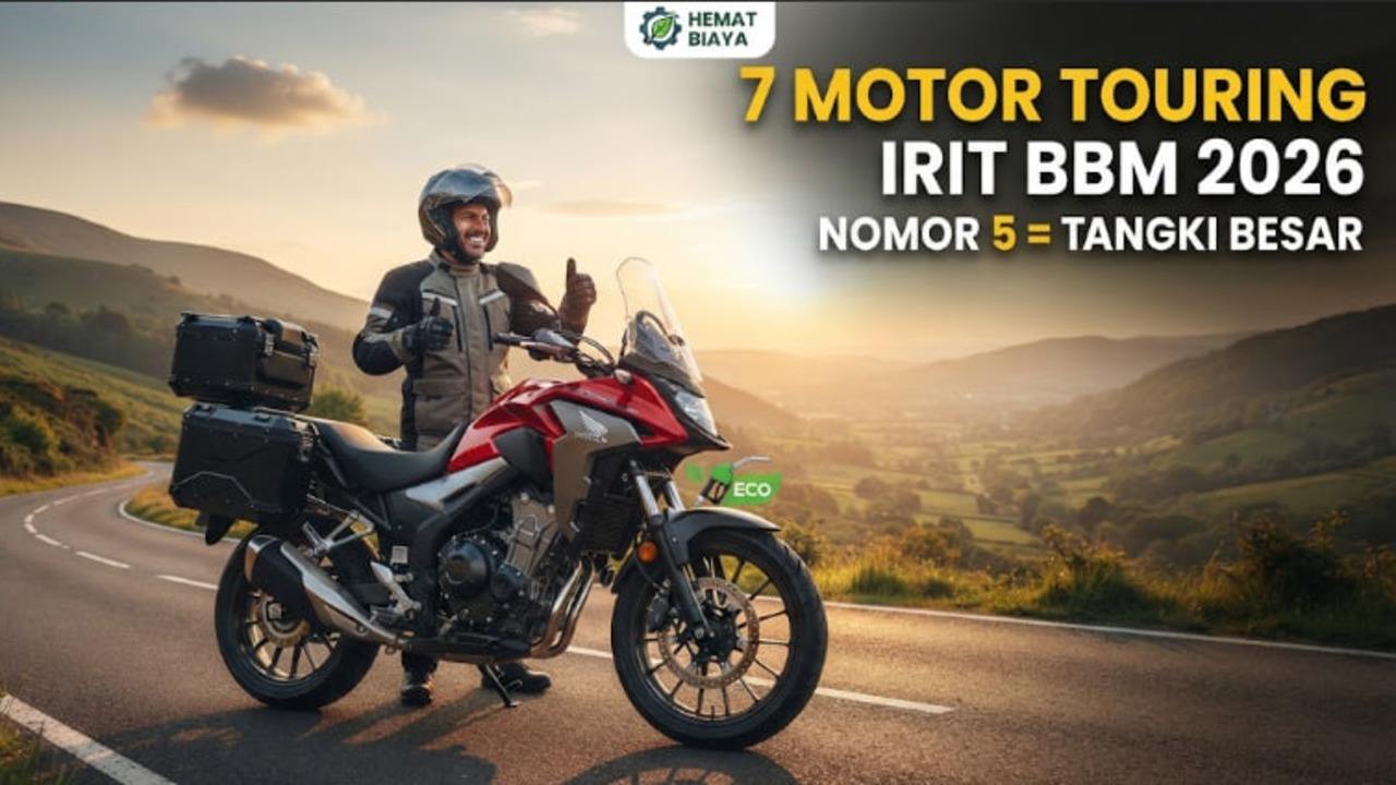 Bikin Dompet Aman! 7 Motor Touring Irit BBM 2026, Nomor 5 Punya Tangki Besar