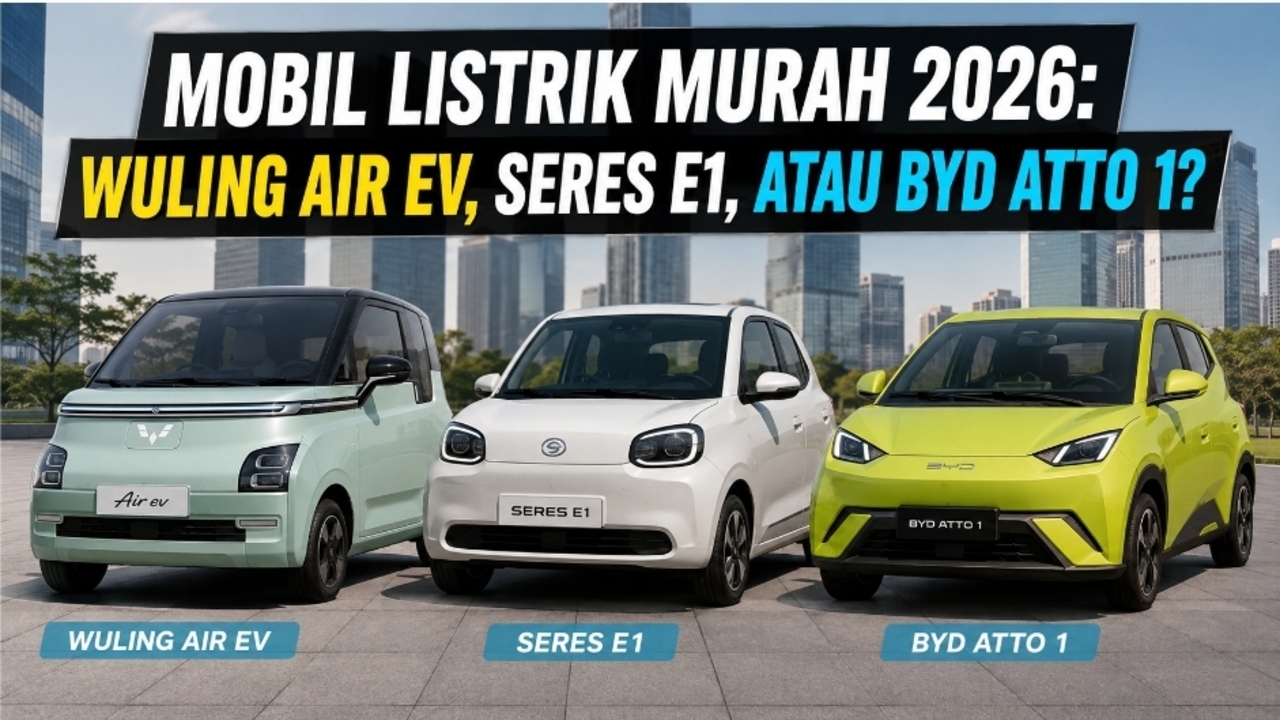 Adu Mobil Listrik Murah 2026: Wuling Air EV, Seres E1, atau BYD Atto 1?