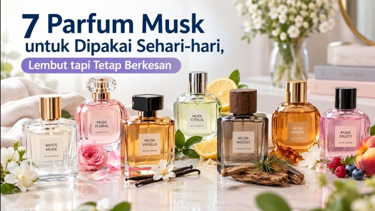 7 Parfum Musk untuk Dipakai Sehari-hari, Lembut tapi Tetap Berkesan