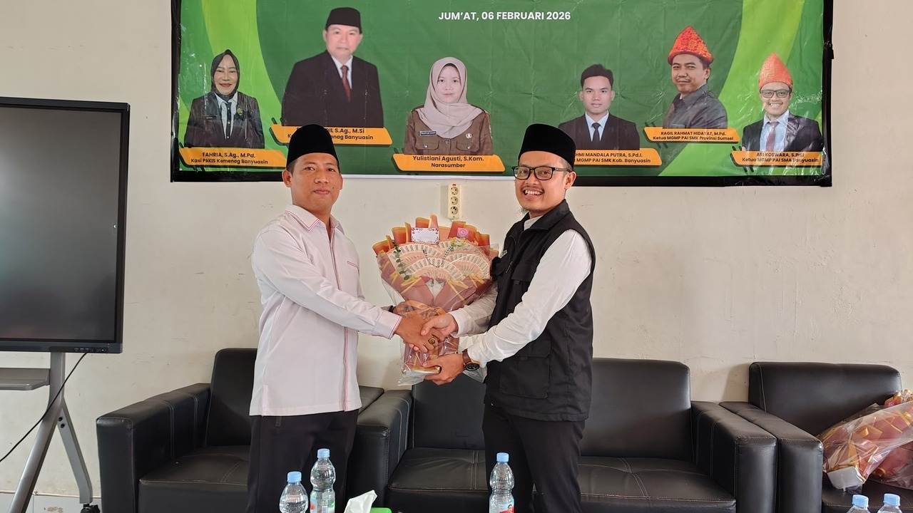 Pengurus MGMP PAI SMA Banyuasin Resmi Berganti, Siap Hadapi Tantangan Pembelajaran Digital