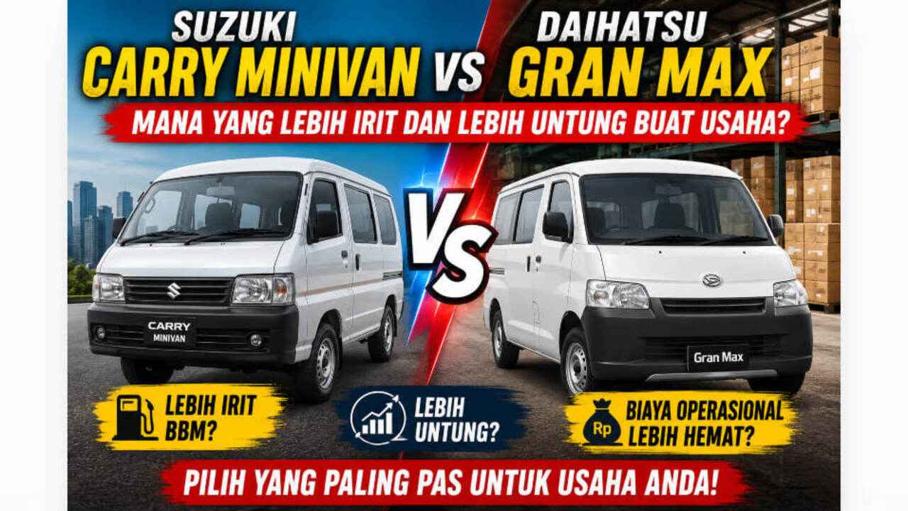 Suzuki Carry Minivan vs Daihatsu Gran Max: Mana yang Lebih Irit dan Paling Untung Buat Usaha?