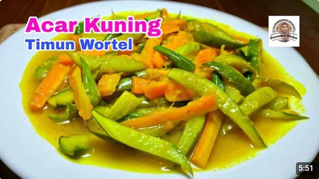 Resep Acar Timun Wortel Bumbu Kuning, Segarnya Hidangan Nostalgia yang Menggugah Selera