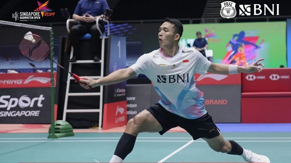 Hasil Singapore Open 2024: Banjir Eror, Jonatan Christie Angkat Koper Lebih Awal