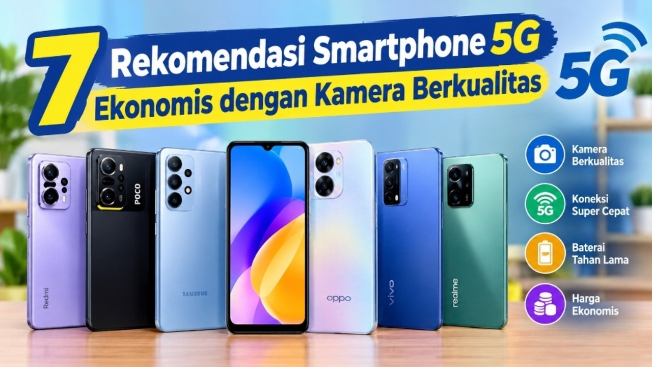 7 Rekomendasi Smartphone 5G Ekonomis dengan Kamera Berkualitas