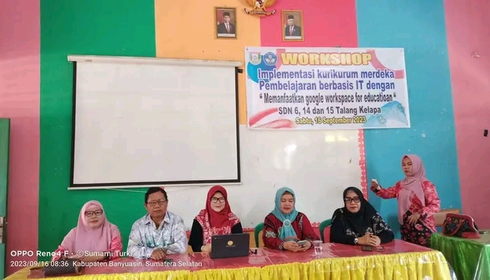 3 SDN di Kabupaten Banyuasin Ikuti Workshop Workspace For Education