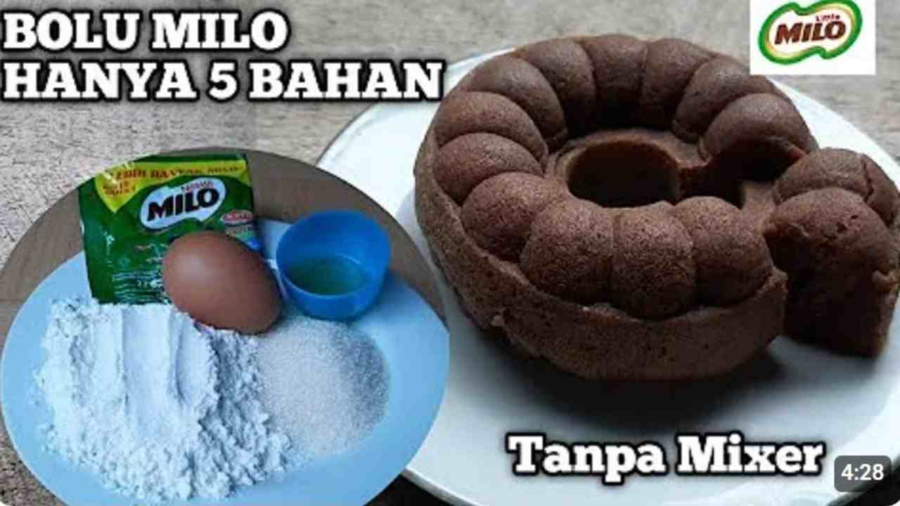 Bolu Kukus Milo Lembut, Manis, dan Legit! Resepnya Dijamin Anti Gagal!