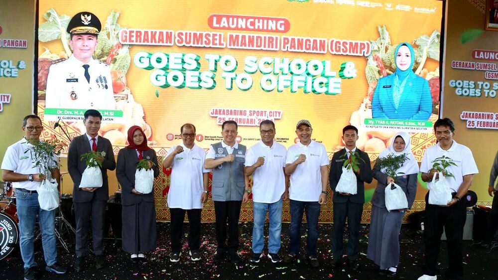 Program Pengendalian Inflasi, Pemprov Sumsel Launching GSMP Goes to School and Office