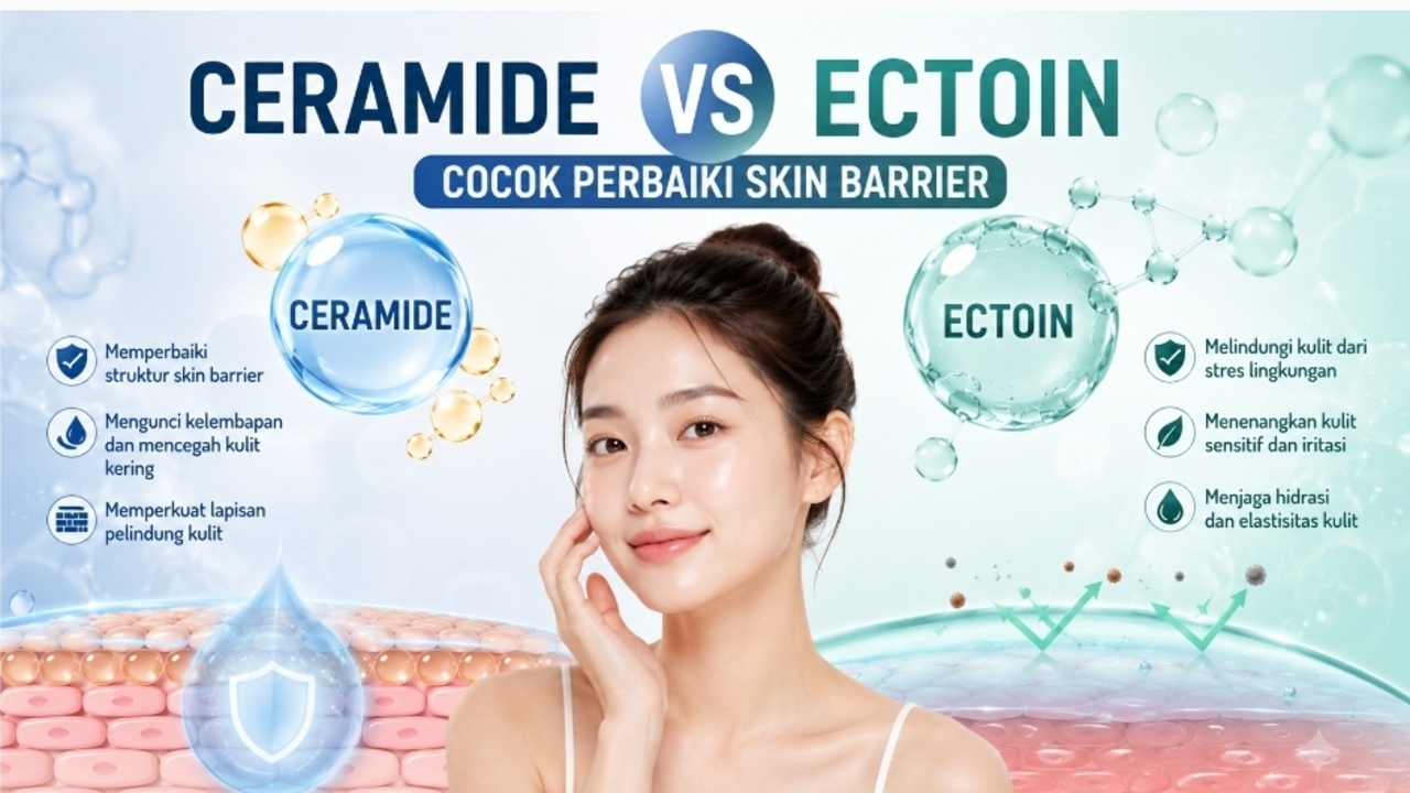 Ceramide vs Ectoin, Mana yang Lebih Bagus untuk Skin Barrier? Simak Perbedaannya