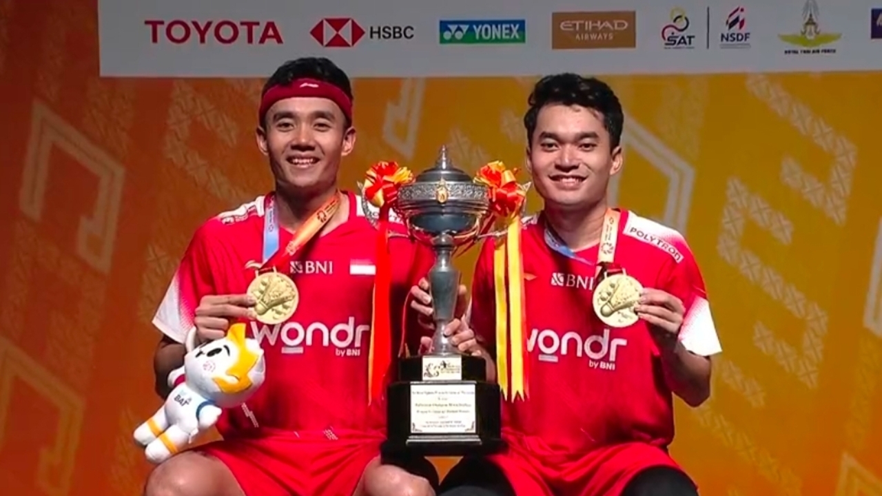 Leo/Bagas Juara Thailand Masters 2026, Raymond/Indra Runner Up