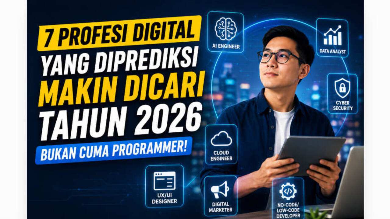 7 Profesi Digital yang Diprediksi Makin Dicari Tahun 2026, Bukan Cuma Programmer!