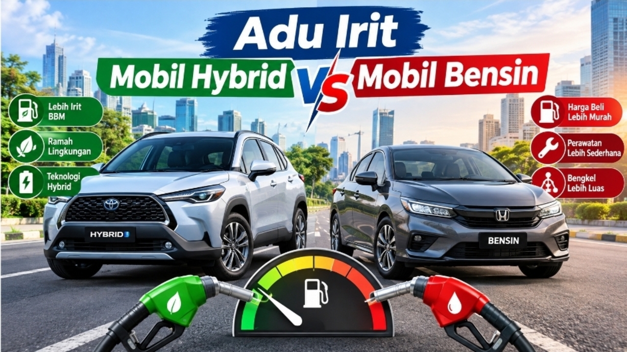 Adu Irit Mobil Hybrid vs Bensin: Mana yang Lebih Menguntungkan?