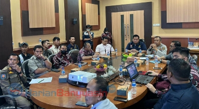 Antisipasi Penyesuaian Harga BBM Polres bersama Diskoperindag Banyuasin Siaga