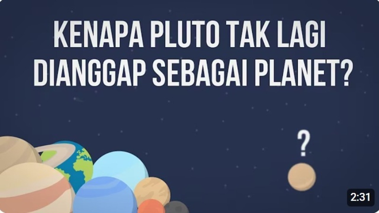 Dulu Planet, Kini Bukan! Ini Alasan Pluto Dicoret dari Daftar Planet Tata Surya