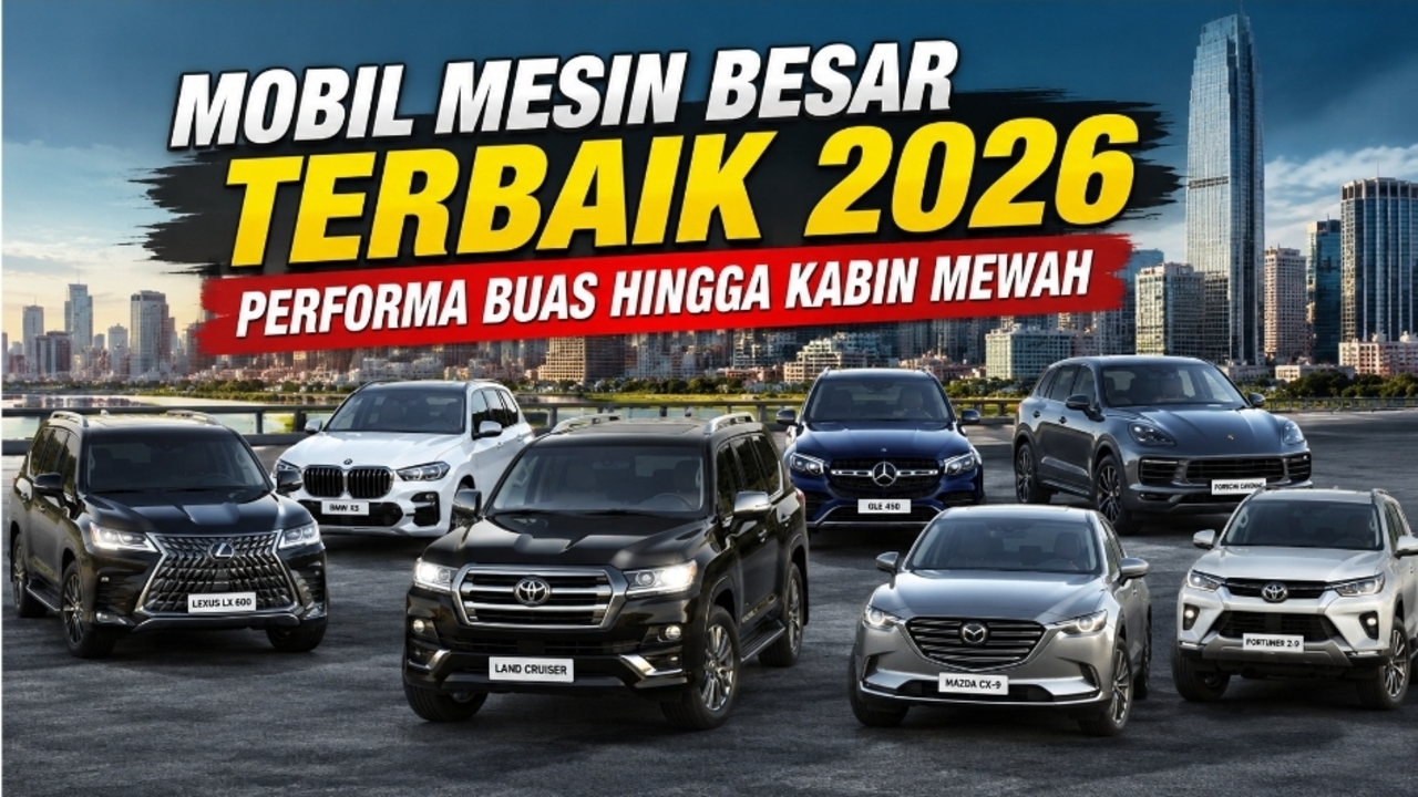 Daftar 7 Mobil Mesin Besar Terbaik 2026, Performa Buas hingga Kabin Mewah
