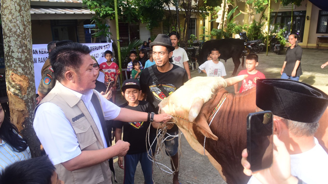 Presiden Prabowo Subianto Salurkan 18 Sapi Kurban untuk Sumsel