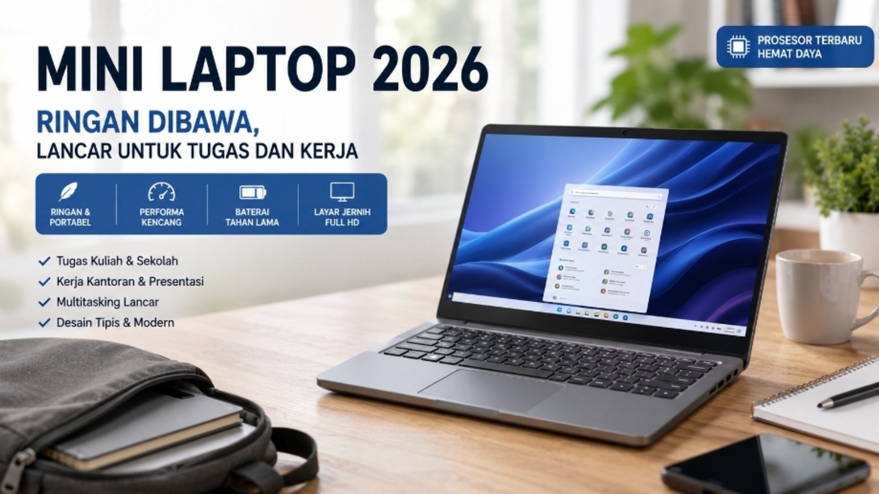 Review Mini Laptop 2026: Ringan Dibawa, Lancar untuk Tugas dan Kerja