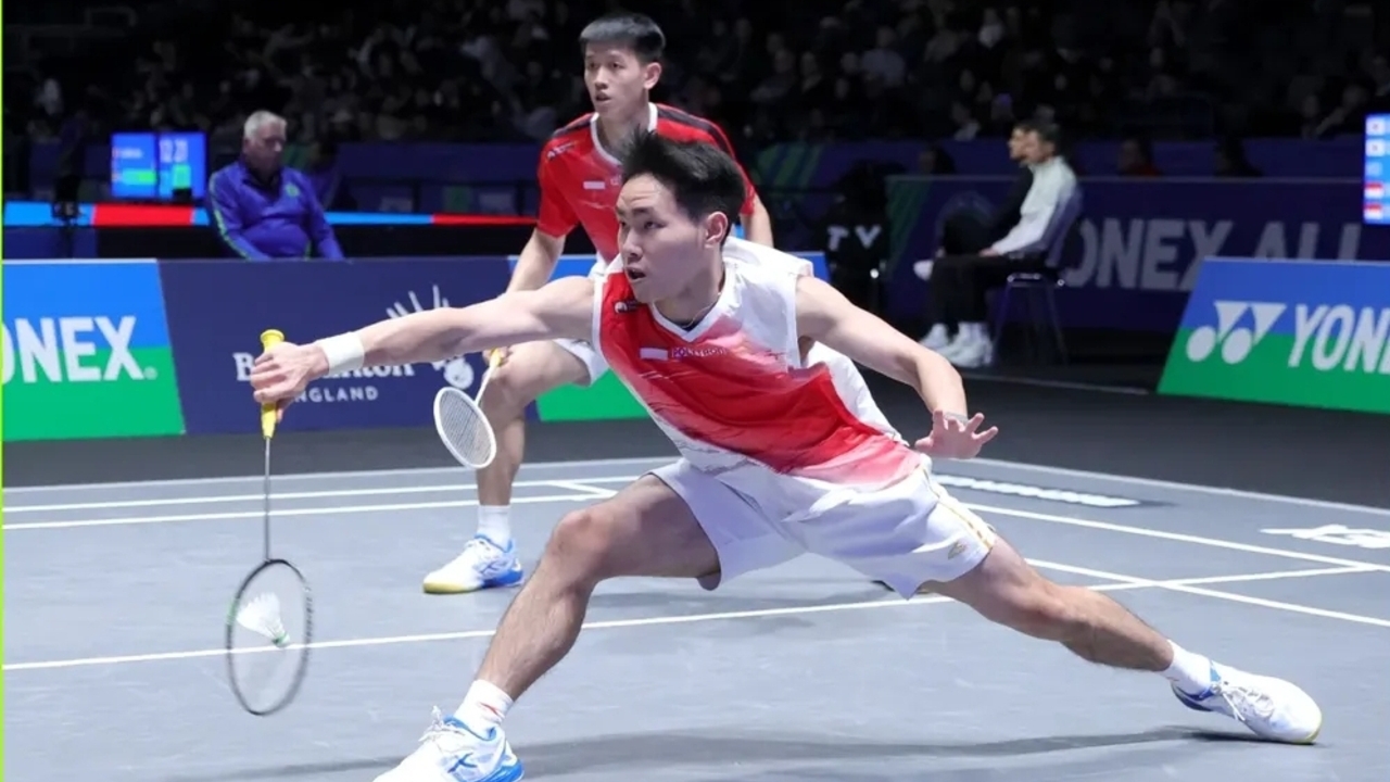 Debut Manis Raymond Indra/Nikolaus Joaquin di All England 2026, Tumbangkan Ganda Korea Lewat Tiga Gim