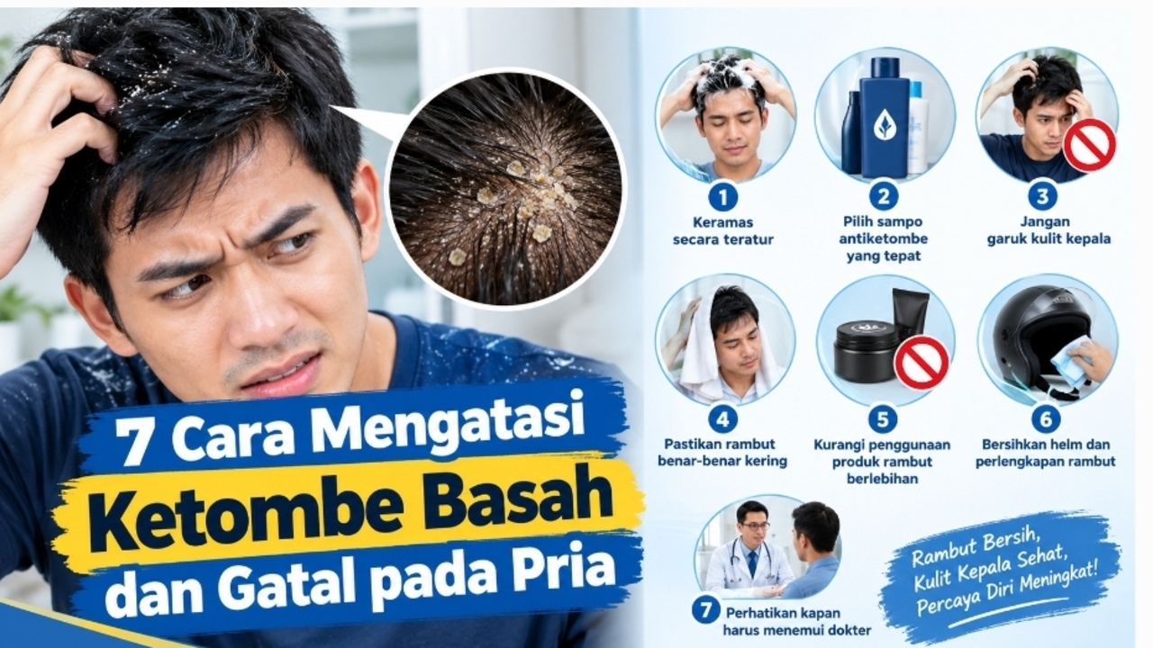 Jangan Digaruk! 7 Cara Mengatasi Ketombe Basah dan Gatal pada Pria