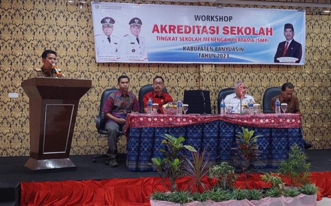 Disdikbud Banyuasin Gelar Workshop Akreditasi Jenjang SMP