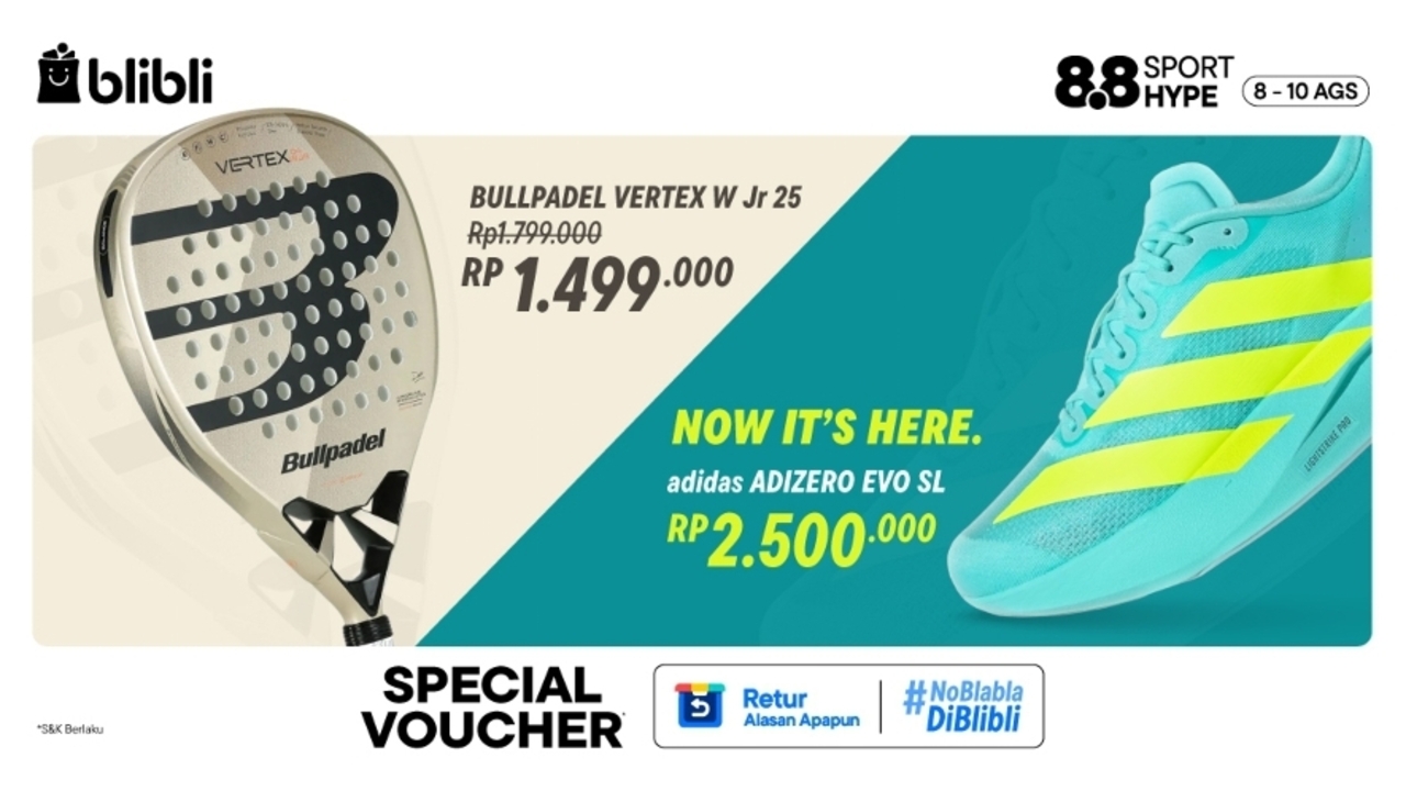 Mau Beli Perlengkapan Padel di Promo 8.8 Agustus 2025 Sport Hype Blibli? Simak 6 Hal Mengenai Olahraga Padel!