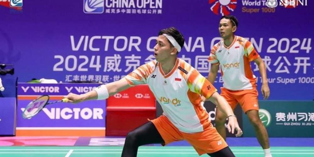 Fajar/Rian Melaju Mulus ke 16 Besar China Open 2024 Setelah Tundukkan Wakil Korea