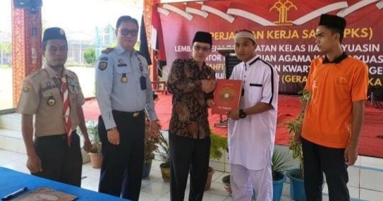 Lapas Kelas IIA Banyuasin Gandeng Instansi Ini, Fokus Program Tahfiz Quran