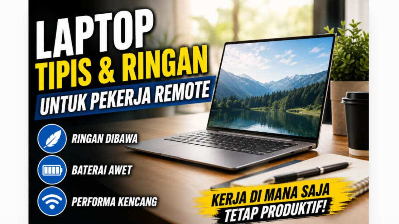 Laptop Terbaik untuk Freelancer dan Pekerja Remote, Ringan Dibawa Seharian