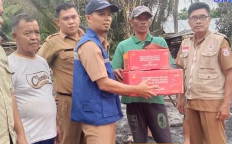 4 Unit Rumah Terbakar, Pemkab Banyuasin Salurkan Bantuan