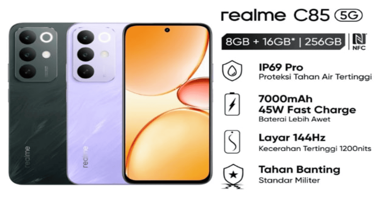 Cuma 2 Jutaan! realme C85 Punya Kamera Tajam dan Baterai Super Awet