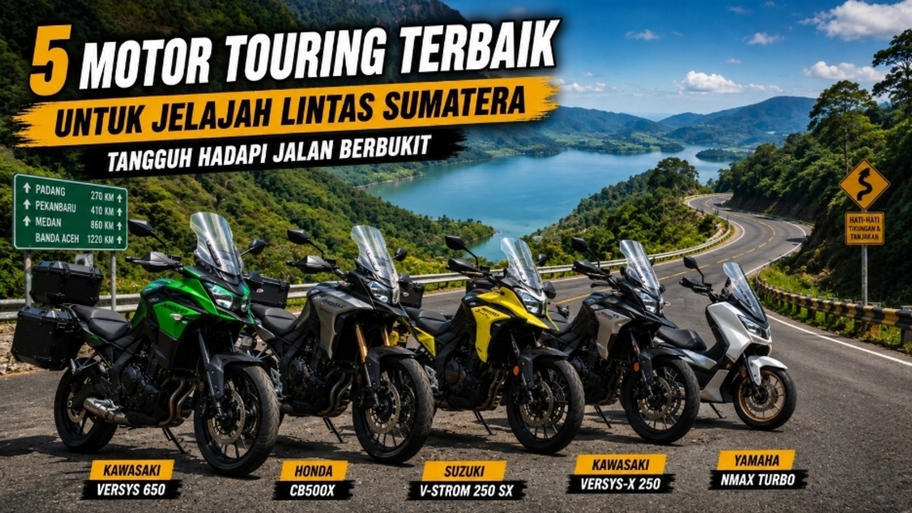 5 Motor Touring Terbaik untuk Jelajah Lintas Sumatera, Tangguh Hadapi Jalan Berbukit