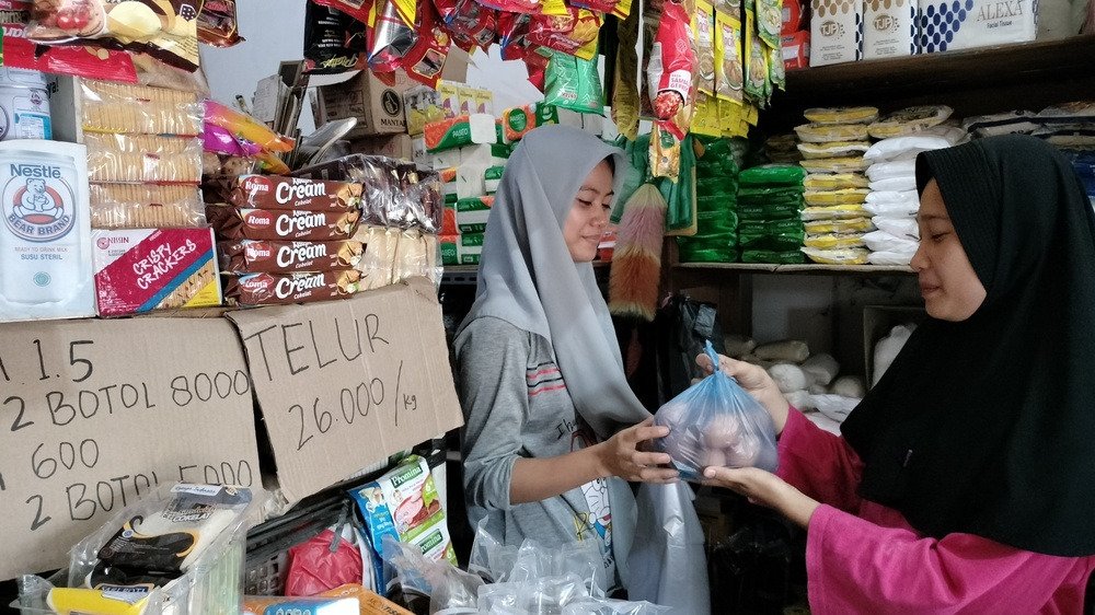 Harga Telur Ayam di Pasar Tradisional di Banyuasin Sumatera Selatan Naik Menjelang Nataru