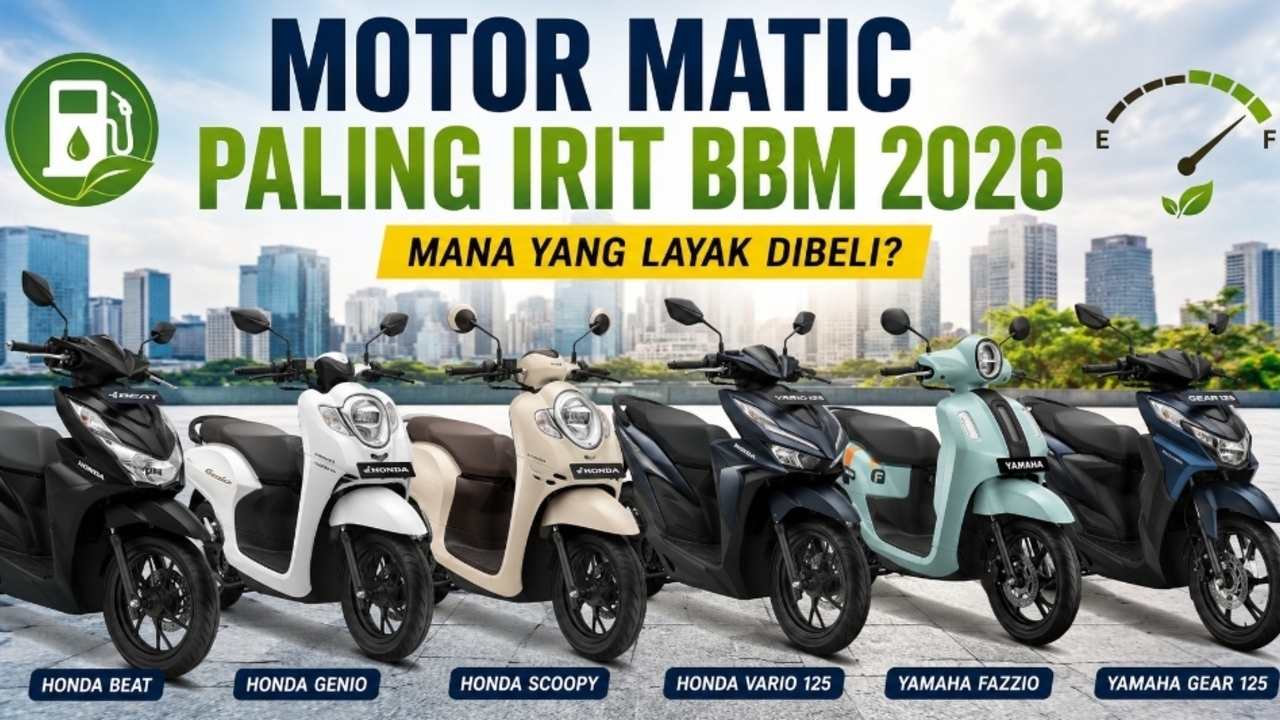 Rekomendasi Motor Matic Paling Irit 2026, Mana yang Paling Layak Dibeli?