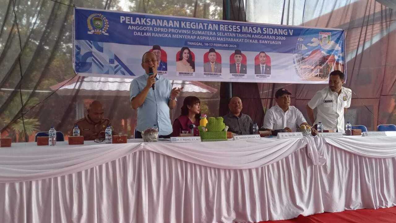 DPRD Sumsel Dapil X Reses di SMKN 1 Suak Tapeh