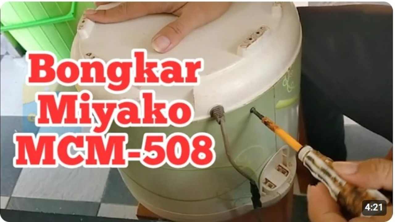 Rice Cooker Miyako MCM-508 Bermasalah? Ini Panduan Bongkar dan Perbaiki Sendiri!