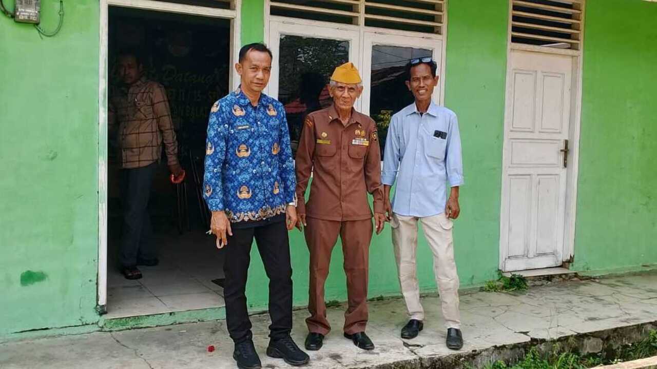 Lurah Pangkalan Balai Tinjau Inventaris Kantor Veteran di Jalan Bangsali