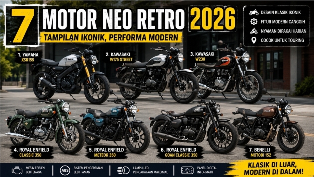 Rekomendasi 7 Motor Neo Retro 2026: Tampilan Ikonik, Performa Modern