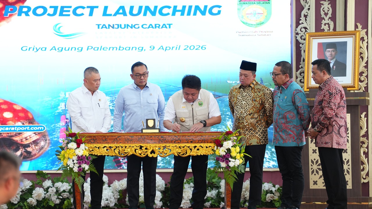 Gubernur Sumsel Wujudkan Pelabuhan Samudera, Solusi Logistik Sumsel Target Operasi 2028