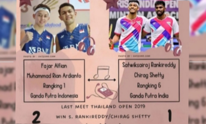 Indonesia Open 2023: Siang Ini Fajar/Rian Bertemu Rankireddy/Shetty, Leo/Daniel Vs Kang/Seo
