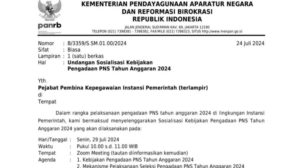 69 Kementerian/Lembaga dan 479 Pemerintah Daerah Buka Pendaftaran CPNS, Cek Adakah Daerahmu?